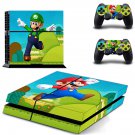 Supermario decal skin for PlayStation 4 Console & Controllers