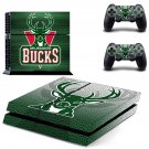NBA Bucks decal skin for PlayStation 4 Console & Controllers