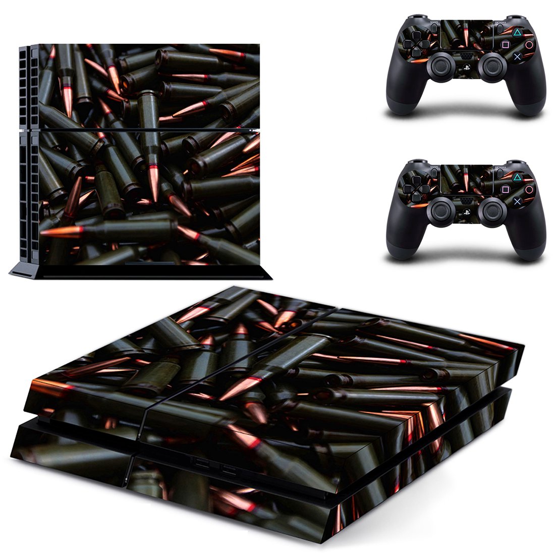 Bullet Texture decal skin for PlayStation 4 Console & Controllers