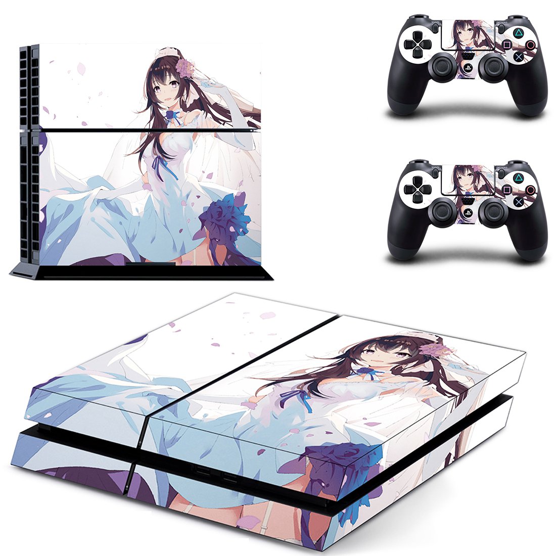 Anime decal skin for PlayStation 4 Console & Controllers
