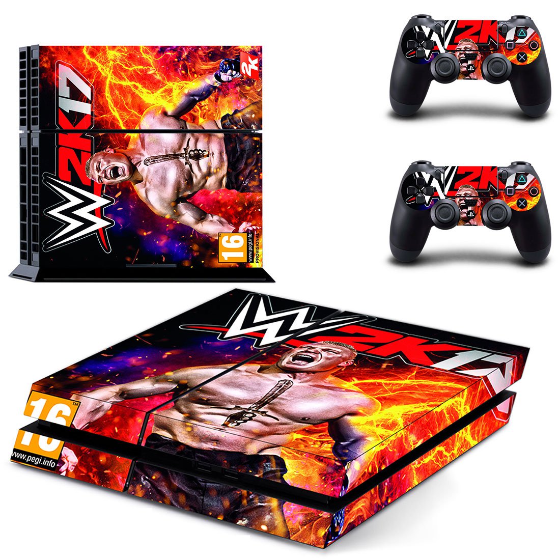 W2K17 decal skin for PlayStation 4 Console & Controllers