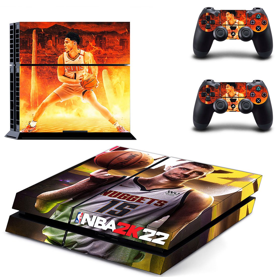 NBA 2K22 decal skin for PlayStation 4 Console & Controllers