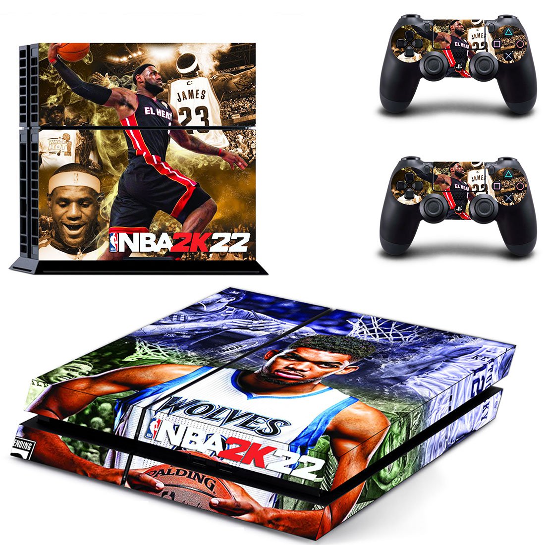 NBA 2K22 decal skin for PlayStation 4 Console & Controllers