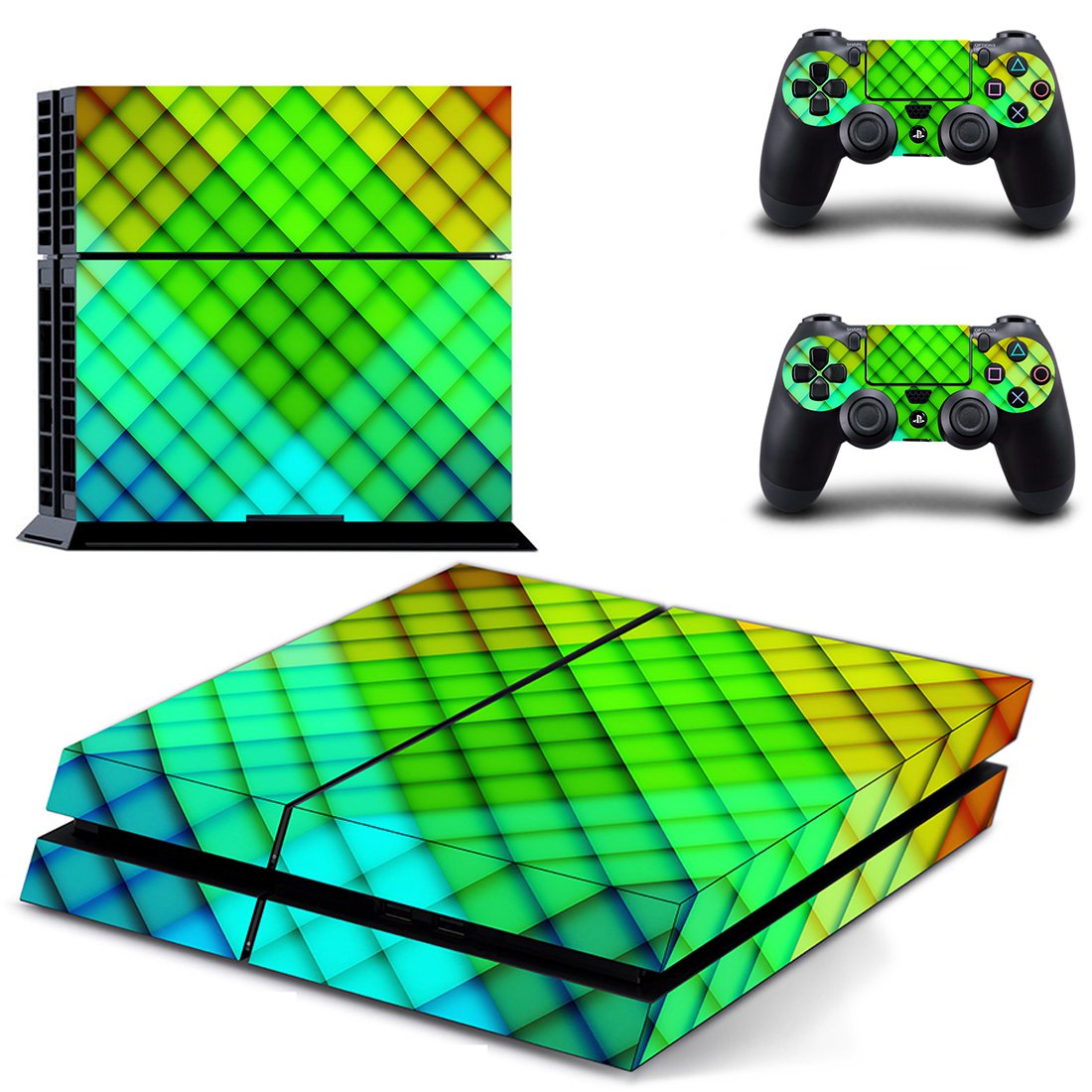 Color Textue decal skin for PlayStation 4 Console & Controllers