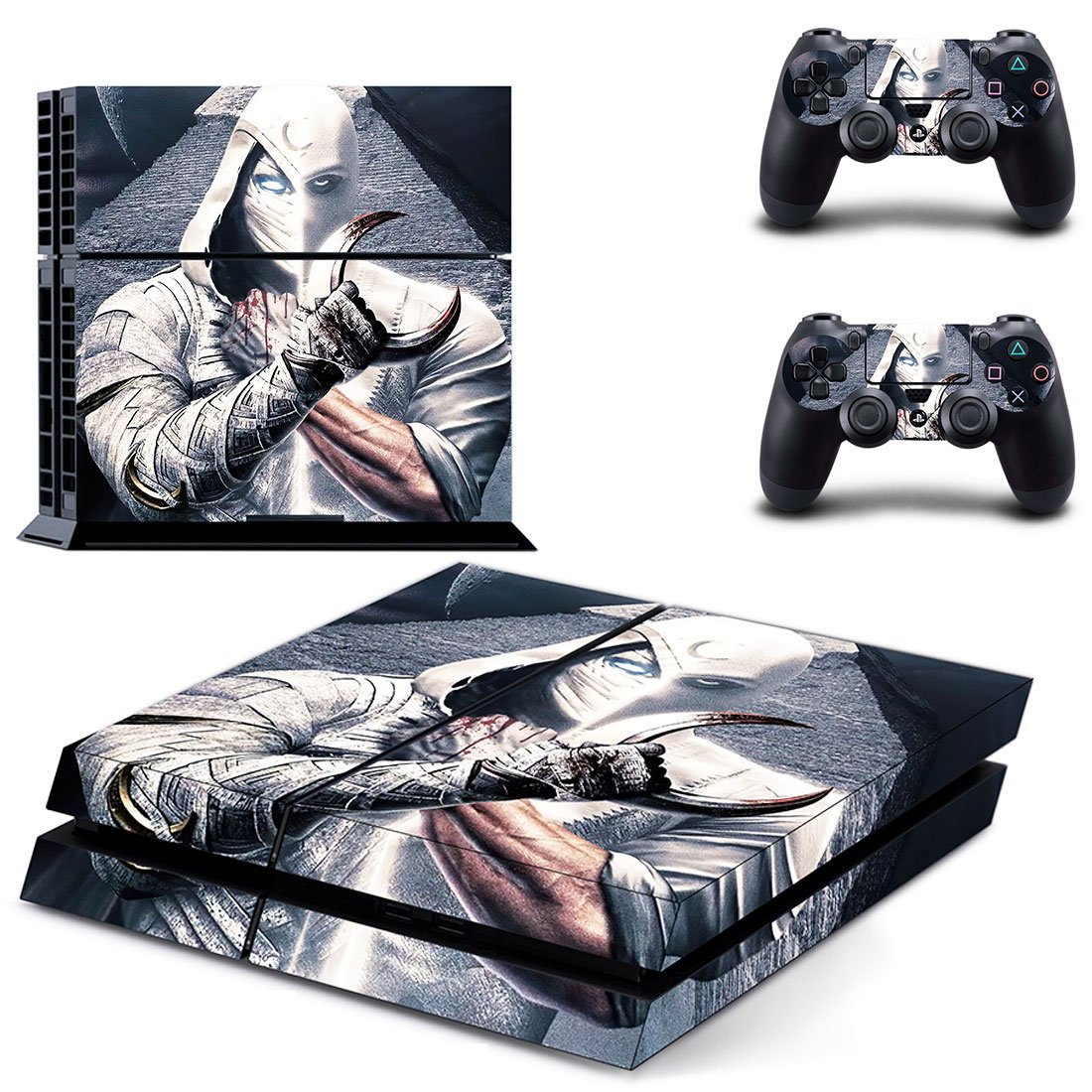 Moon Knight decal skin for PlayStation 4 Console & Controllers
