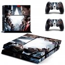 Captain America Iron Man decal skin for PlayStation 4 Console & Controllers