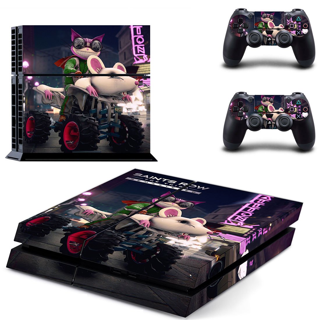 Saints Row decal skin for PlayStation 4 Console & Controllers