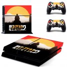 Red Dead Redemption 2 decal skin for PlayStation 4 Console & Controllers