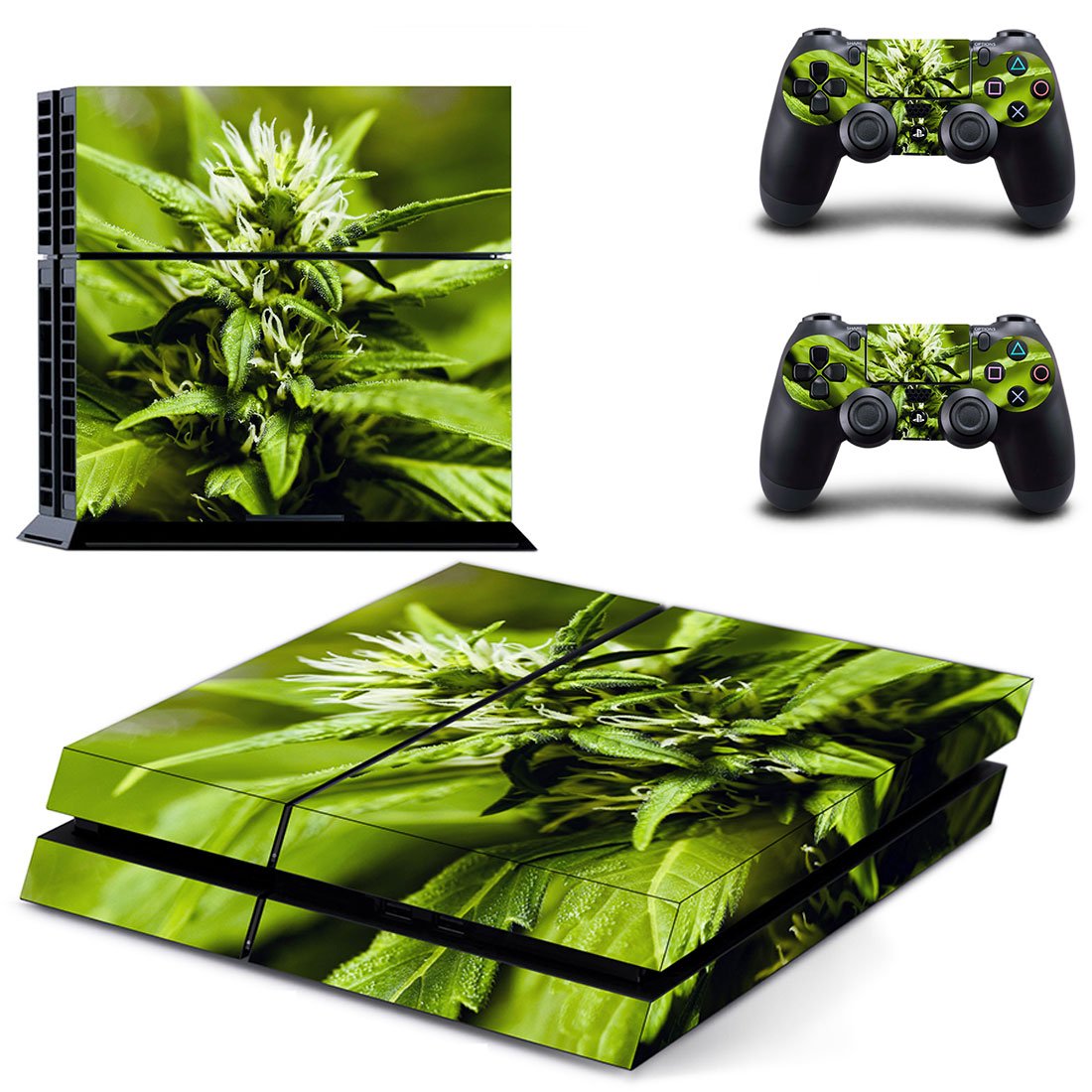 Weed Leaf decal skin for PlayStation 4 Console & Controllers