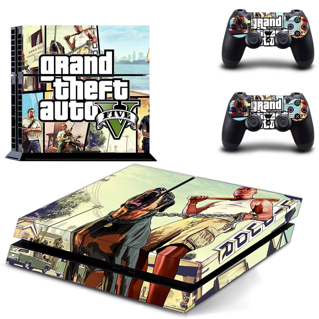 GTA 5 decal skin for PlayStation 4 Console & Controllers