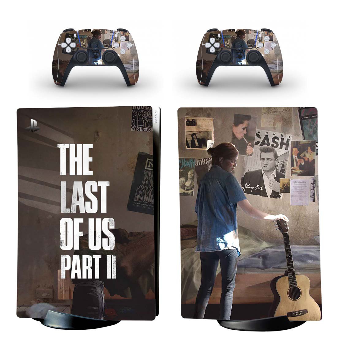 The Last of us 2 decal skin for PS5 digital Console & 2 Controllers