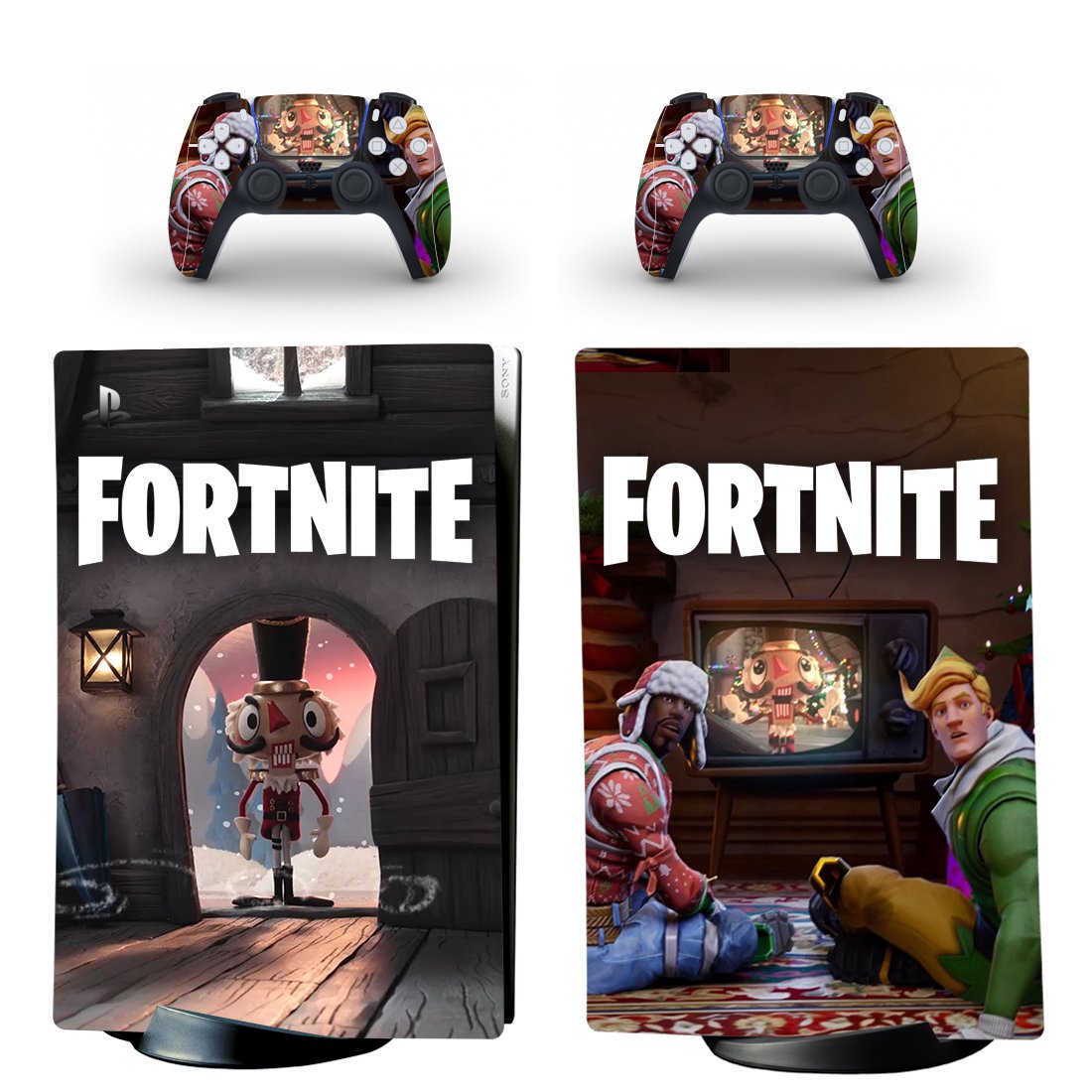 Fortnite decal skin for PS5 digital Console & 2 Controllers