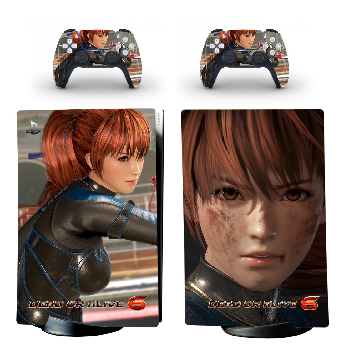 Dead or Alive 6 decal skin for PS5 digital Console & 2 Controllers