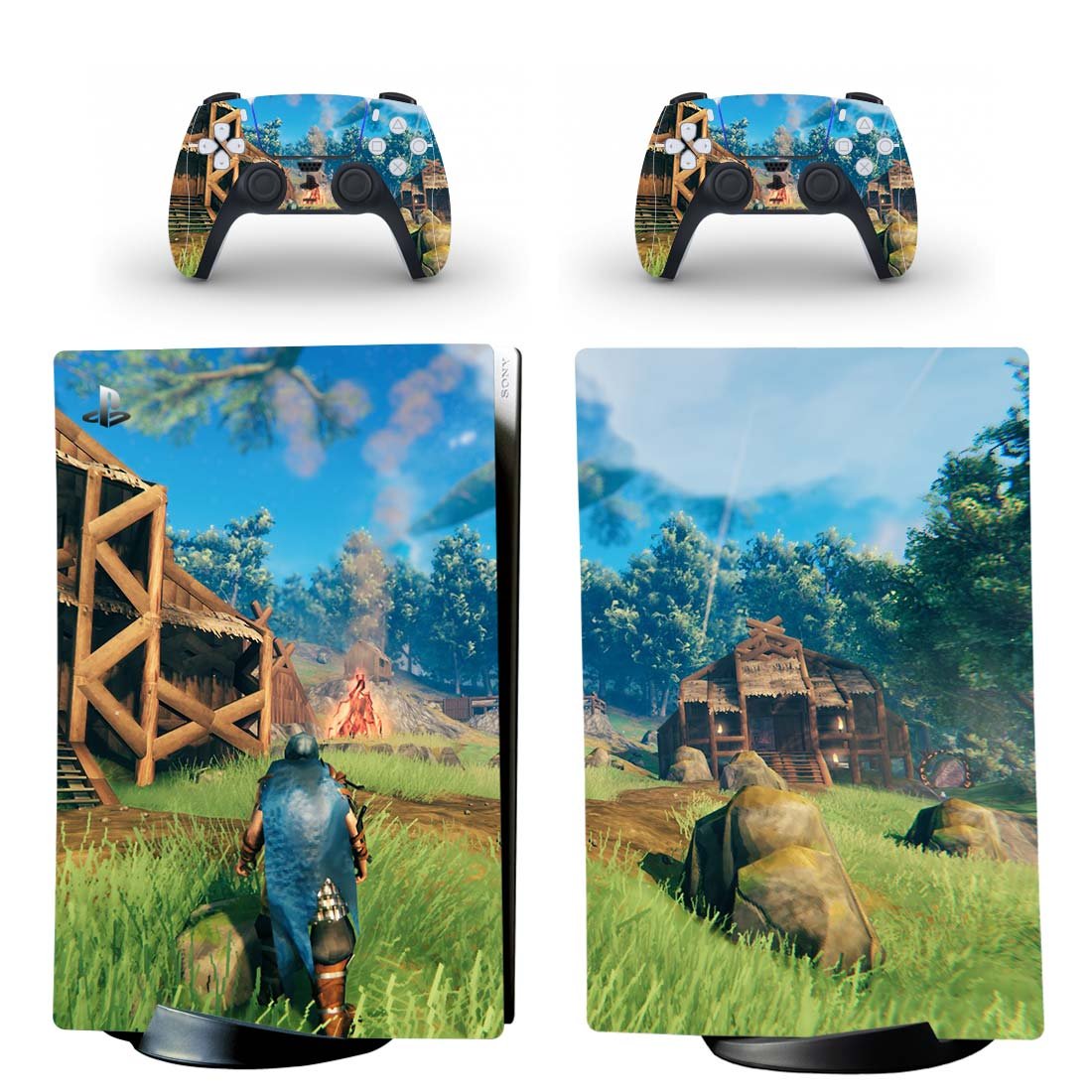 Hall of Valor decal skin for PS5 digital Console & 2 Controllers