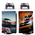 Car Racing decal skin for PS5 digital Console & 2 Controllers