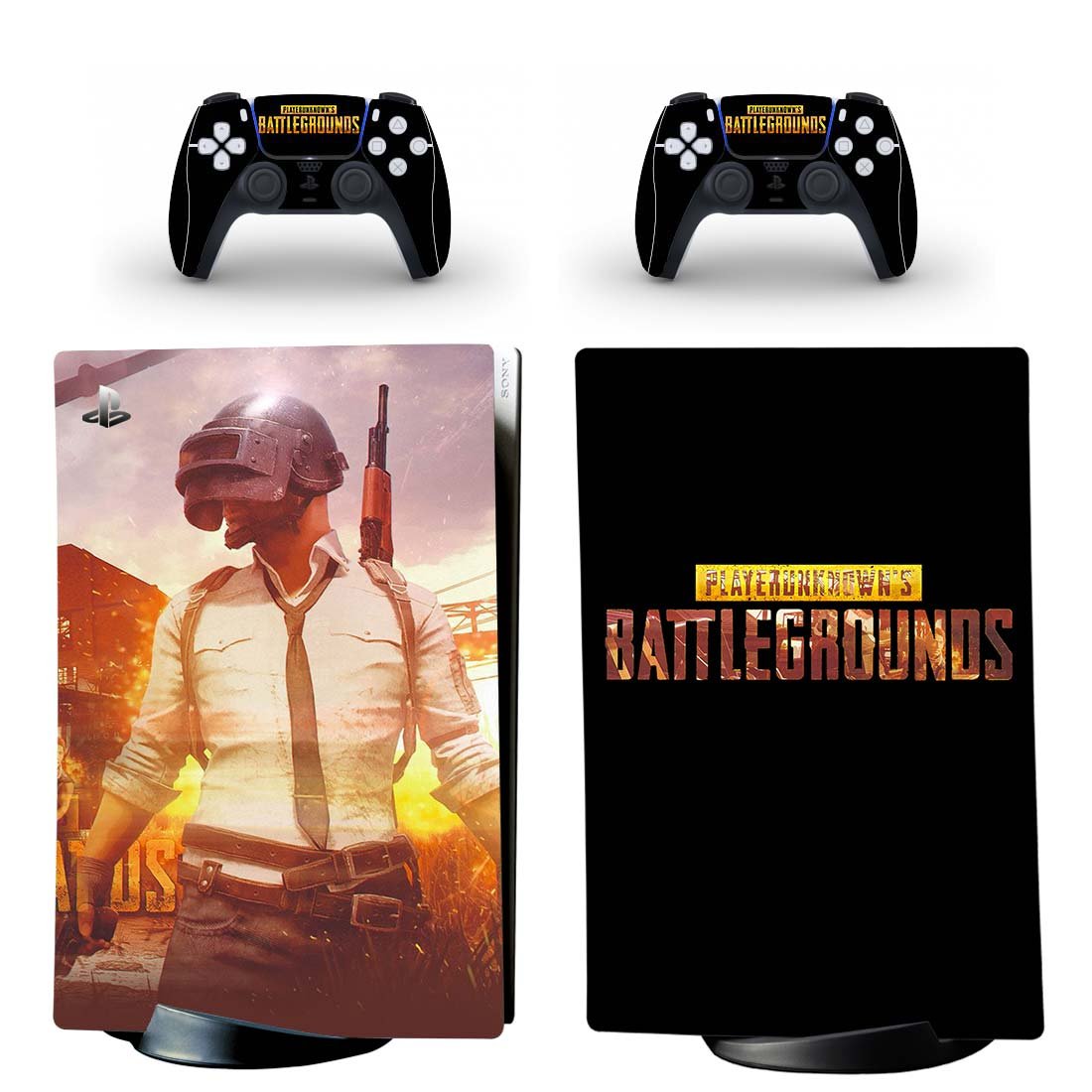 PUBG Battle Royale decal skin for PS5 digital Console & 2 Controllers