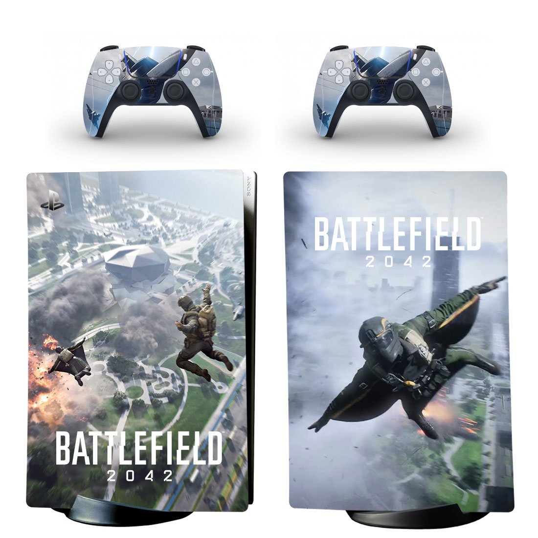 Battlefield 2042 decal skin for PS5 digital Console & 2 Controllers