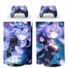 Anime Neptunia decal skin for PS5 digital Console & 2 Controllers