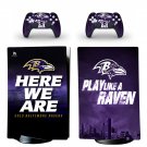 Baltimore Ravens decal skin for PS5 digital Console & 2 Controllers