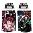 Demon Slayer decal skin for PS5 digital Console & 2 Controllers