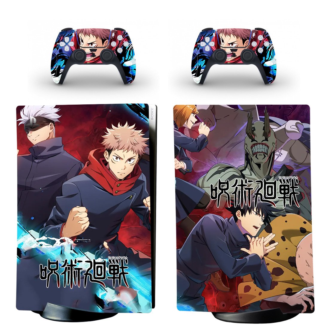 Jujutsu Kaisen decal skin for PS5 digital Console & 2 Controllers