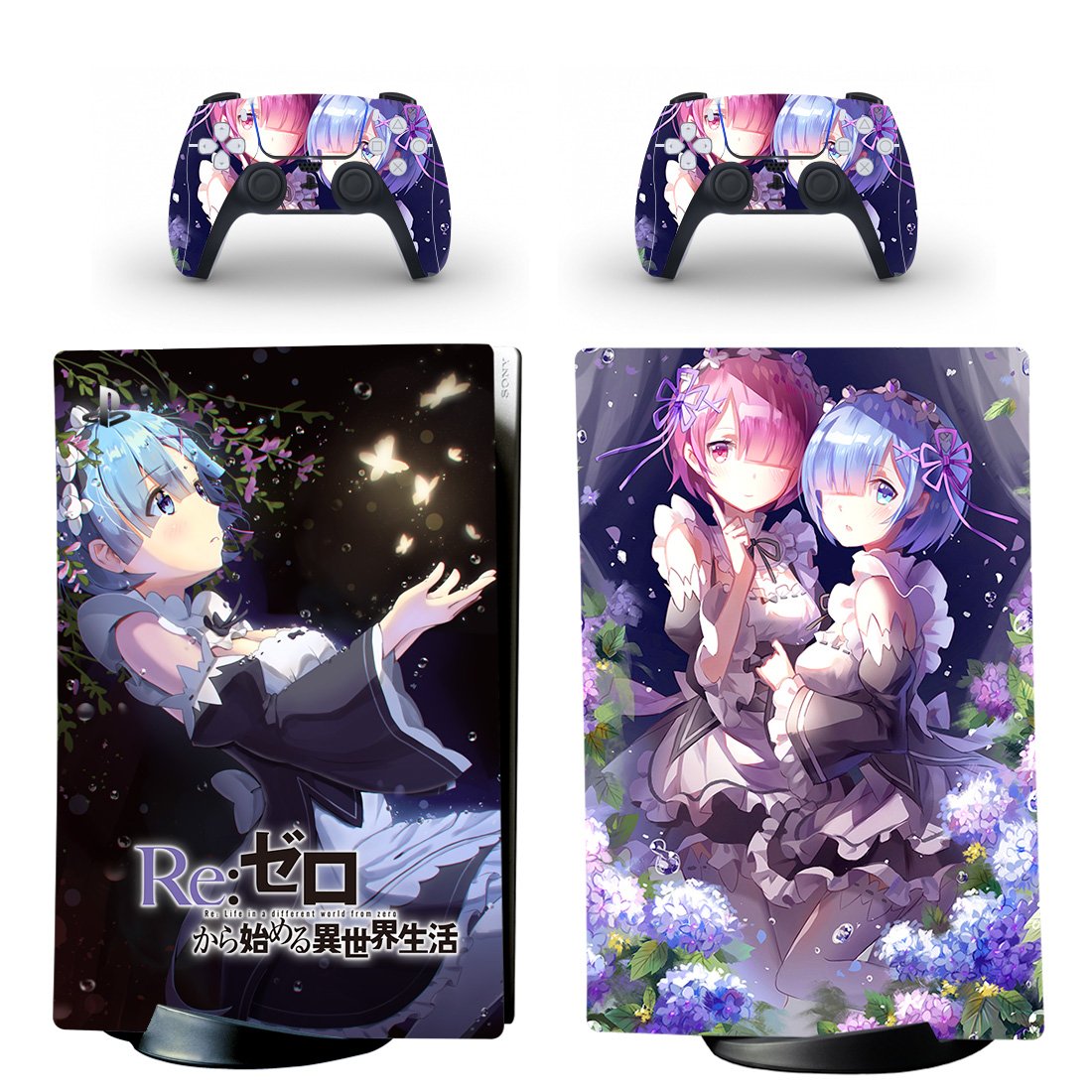 Date A Live decal skin for PS5 digital Console & 2 Controllers
