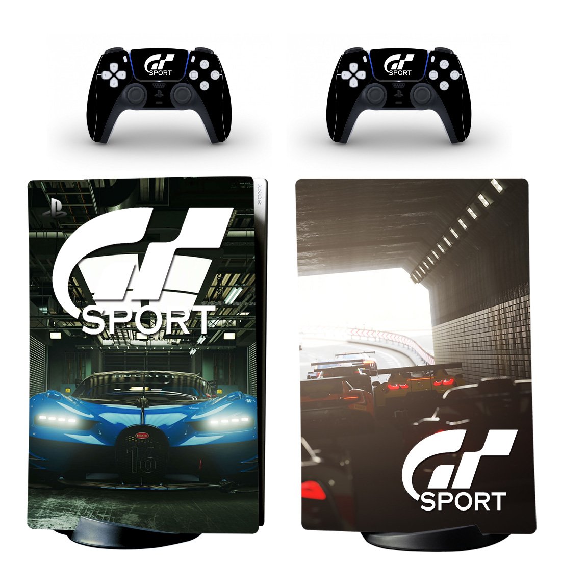 GT racing decal skin for PS5 digital Console & 2 Controllers