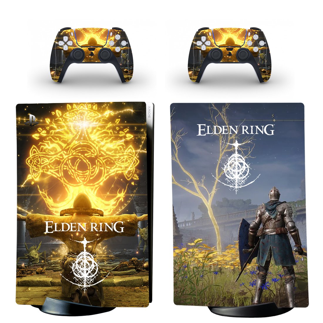 Elden Ring decal skin for PS5 digital Console & 2 Controllers