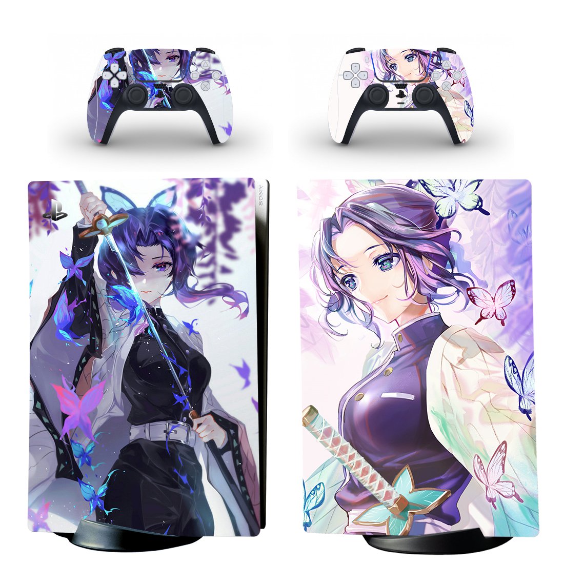 Anime decal skin for PS5 digital Console & 2 Controllers