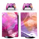 Color Texture decal skin for PS5 digital Console & 2 Controllers