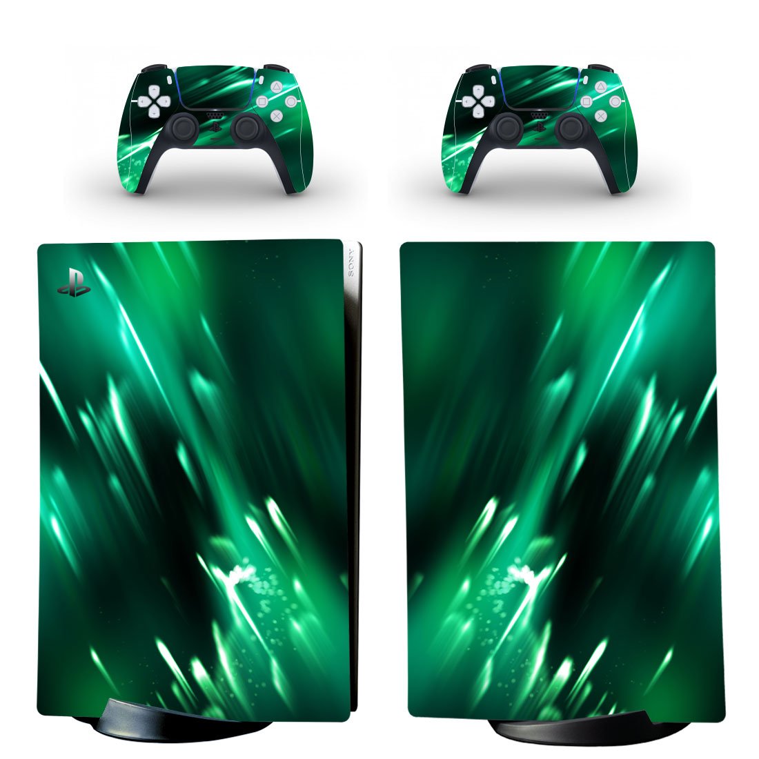 Digital Texture decal skin for PS5 digital Console & 2 Controllers