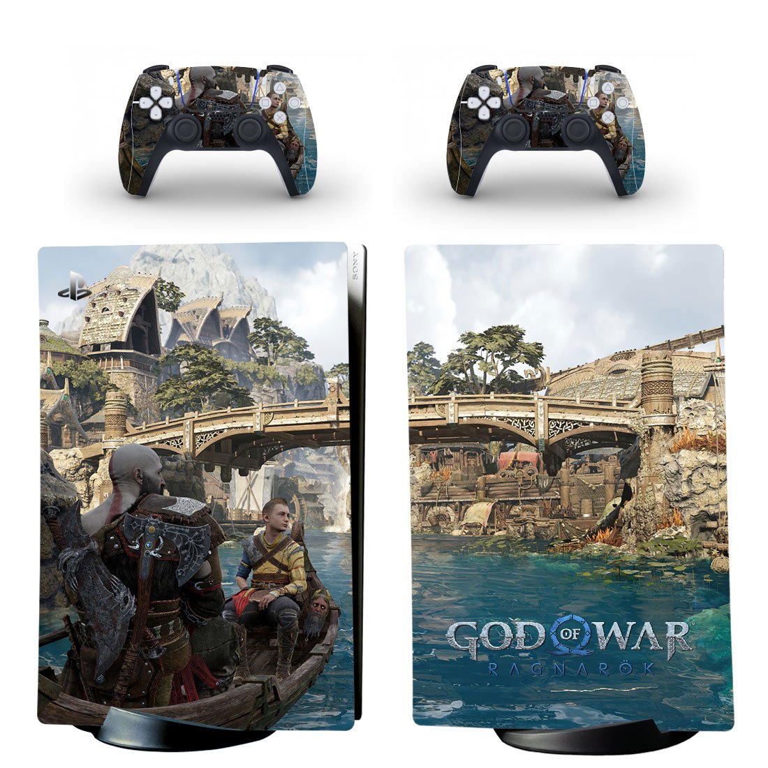 God of War decal skin for PS5 digital Console & 2 Controllers