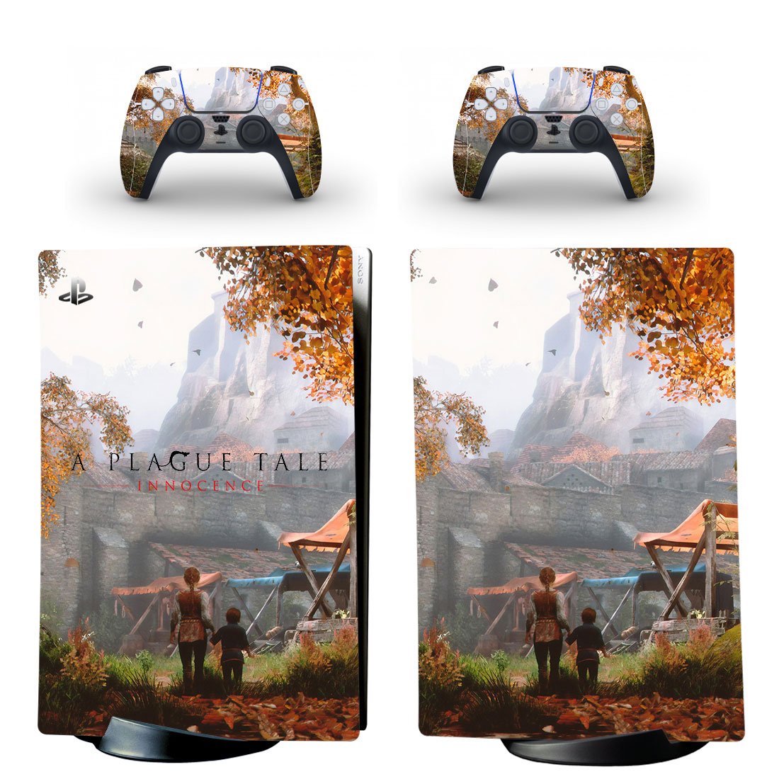 A Plague Tale decal skin for PS5 digital Console & 2 Controllers