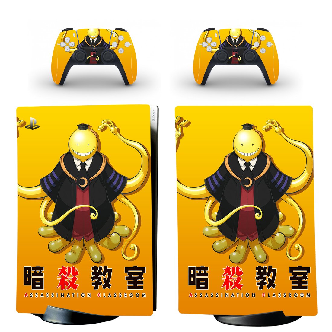 Assassination Classroom decal skin for PS5 digital Console & 2 Controllers
