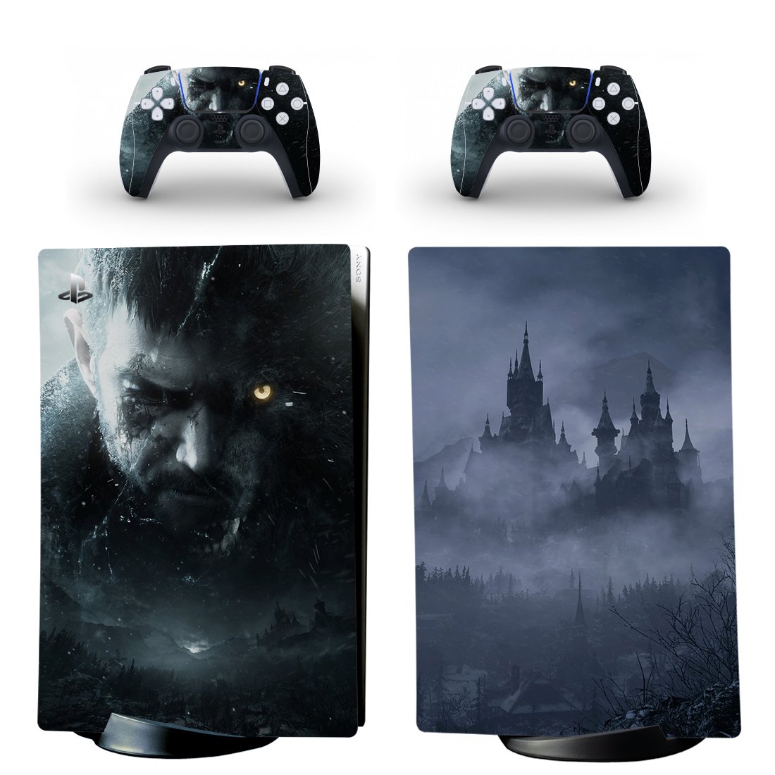 Resident Evil decal skin for PS5 digital Console & 2 Controllers