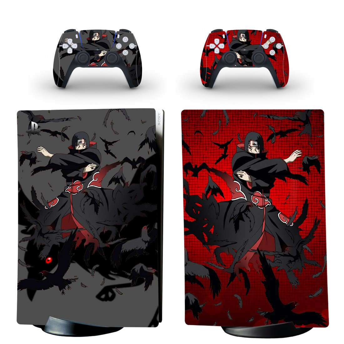 Naruto decal skin for PS5 digital Console & 2 Controllers