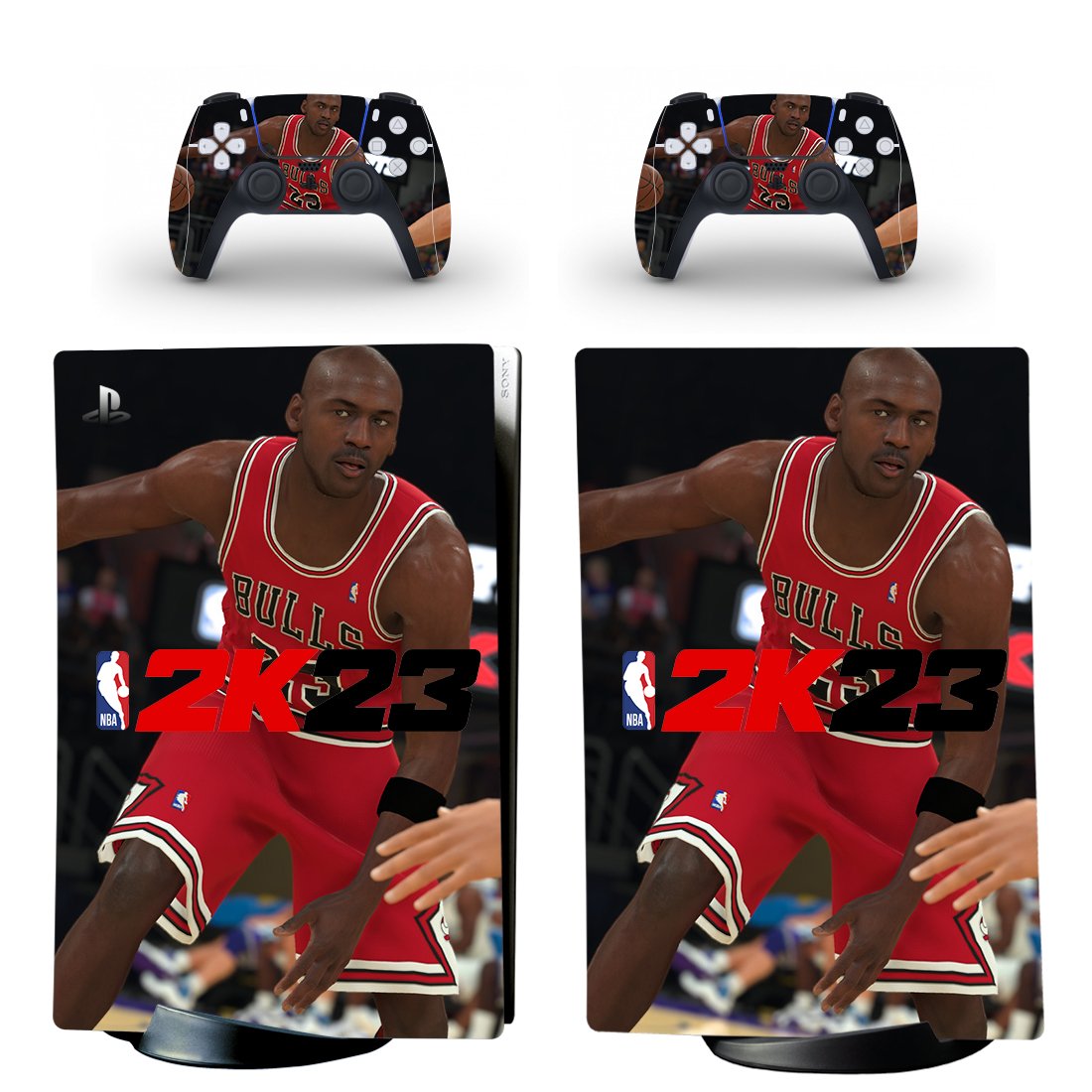 NBA 2K23 decal skin for PS5 digital Console & 2 Controllers