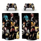 Naruto One Piece decal skin for PS5 digital Console & 2 Controllers