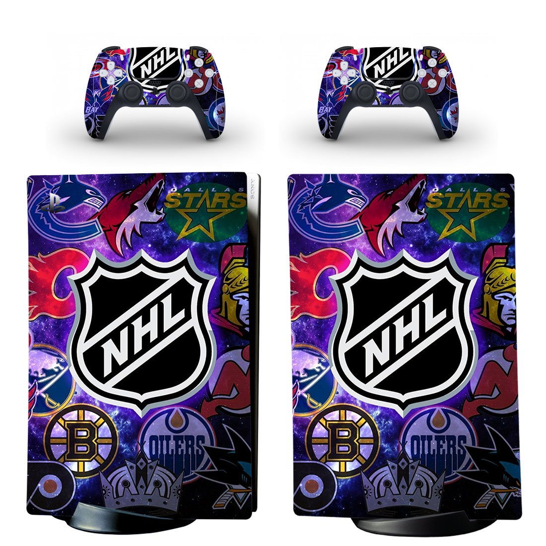 NHL decal skin for PS5 digital Console & 2 Controllers