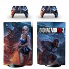 Biohazard RE 3 decal skin for PS5 disc Console and 2 Controllers