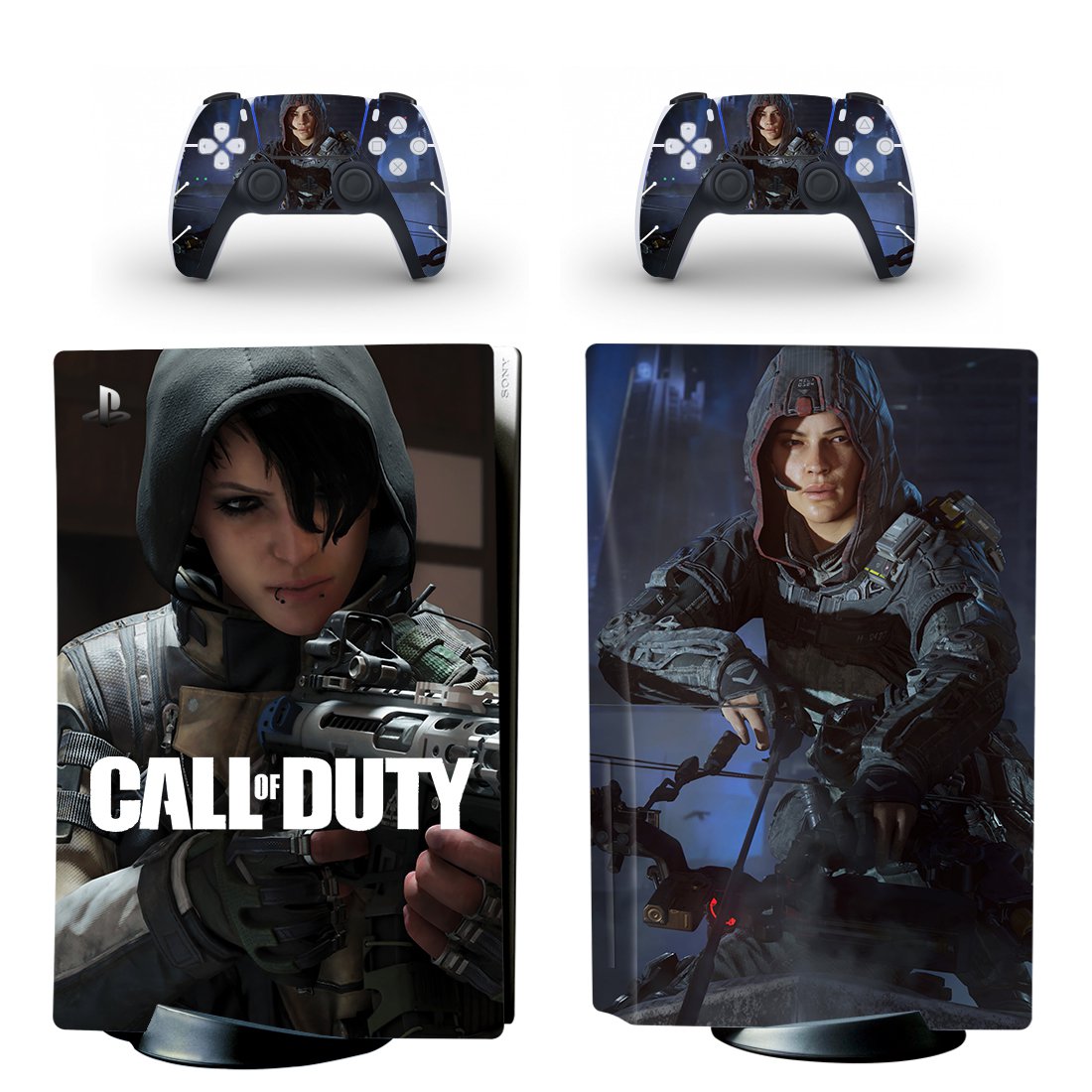 Call of Duty decal skin for PS5 disc Console and 2 Controllers