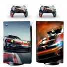 Car Racing decal skin for PS5 disc Console and 2 Controllers