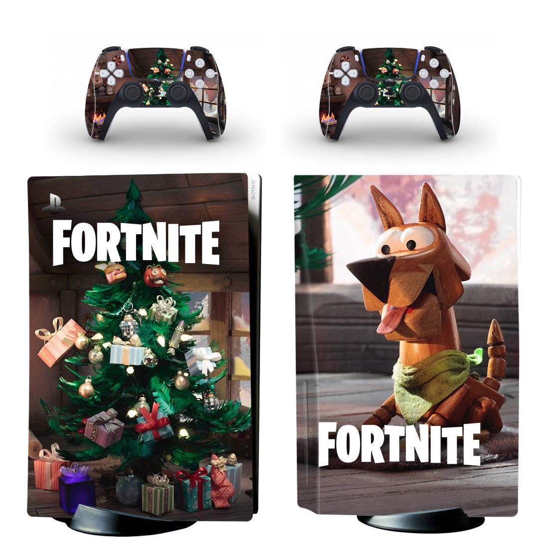 Fortnite decal skin for PS5 disc Console and 2 Controllers