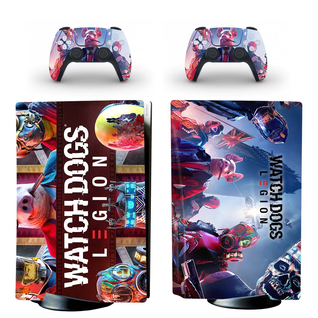 Watch Dogs Legion decal skin for PS5 disc Console and 2 Controllers