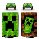 Minecraft decal skin for PS5 disc Console and 2 Controllers