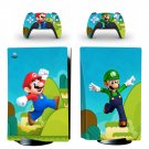 Super Mario decal skin for PS5 disc Console and 2 Controllers