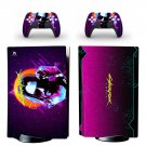 Cyberpunk 2077 decal skin for PS5 disc Console and 2 Controllers