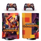 Minecraft Dungeons decal skin for PS5 disc Console and 2 Controllers