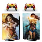 Wonder Woman decal skin for PS5 disc Console and 2 Controllers