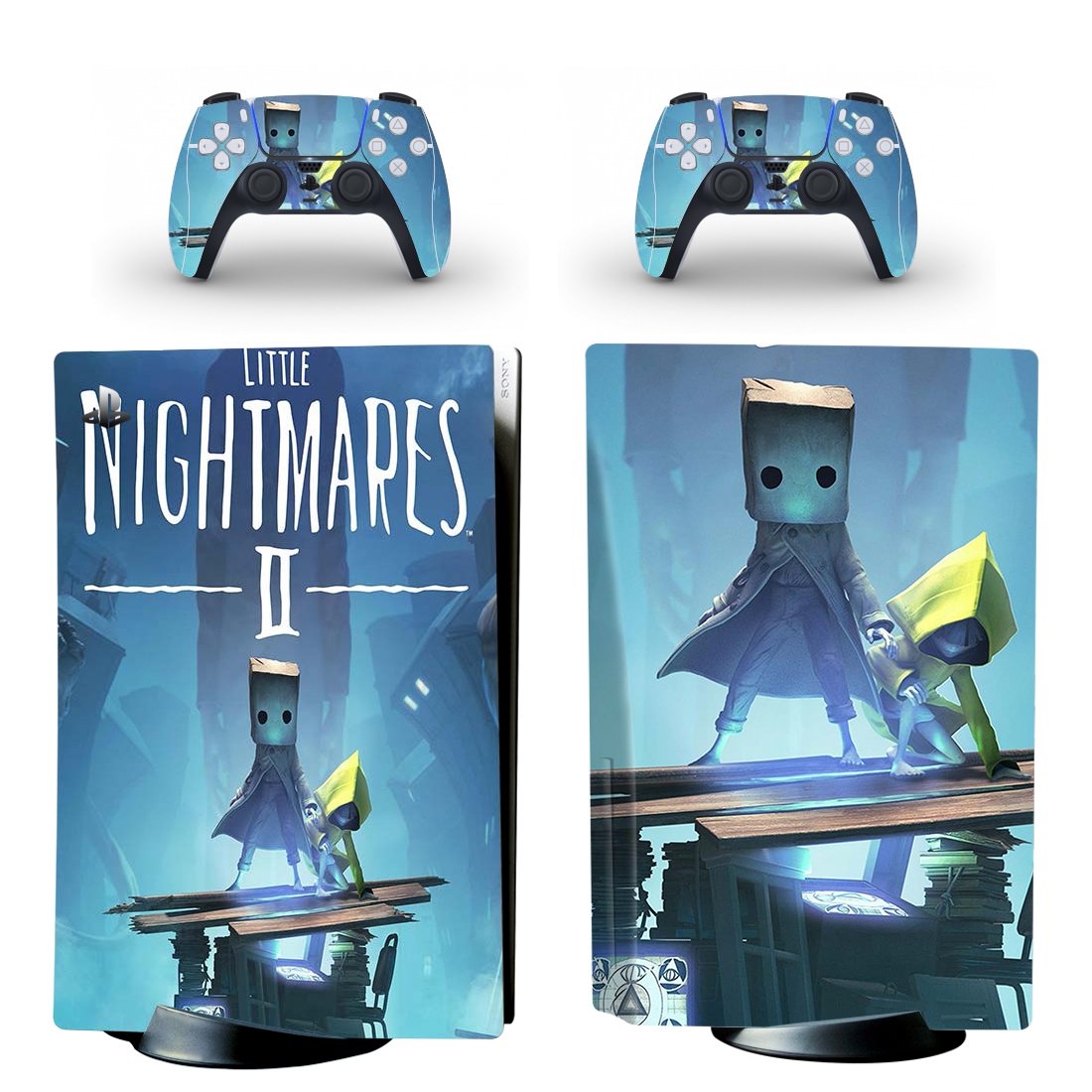 Little Nightmares 2 decal skin for PS5 disc Console and 2 Controllers